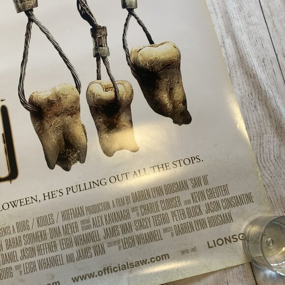 Saw III Halloween Horror Movie Theater Advertising Poster - Picture 3 of 7